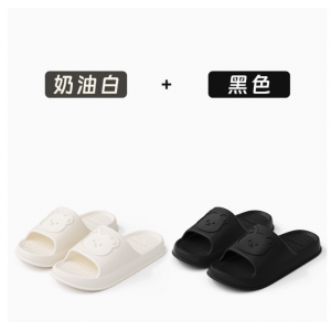 呆萌小熊凉拖鞋休闲软底可爱厚底防滑男女凉拖夏